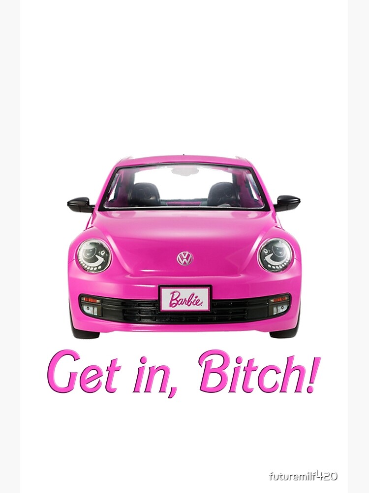 Poster for Sale avec l'œuvre « voiture de Barbie » de l'artiste