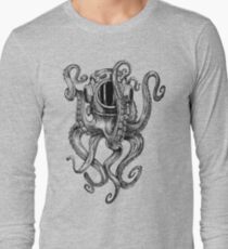 Octopus Scuba Diver Helm Langarmshirt