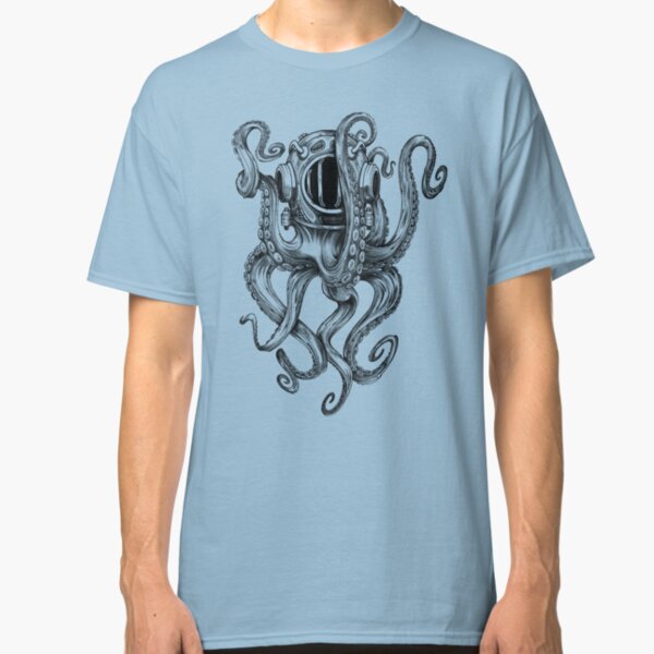 Octopus Scuba Diver Helmet Classic T-Shirt