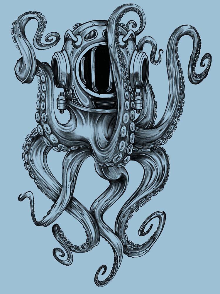 Octopus Scuba Diver Helmet by BertramSales