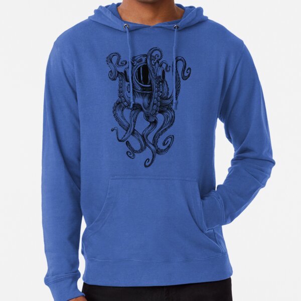 Octopus Scuba Diver Helmet Lightweight Hoodie