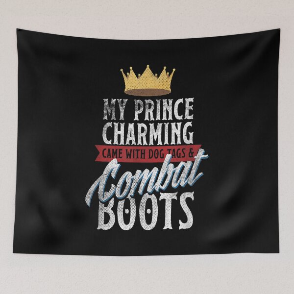 Item preview, My Prince Charming Army Wife Girlfriend Funny Tee designed and sold by Laren-Fashion.