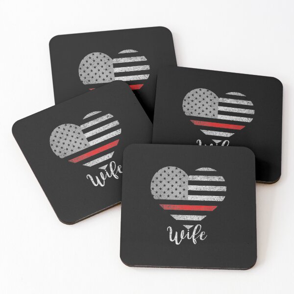 Item preview, Thin Red Line Flag Shirt Firefighter Wife  designed and sold by Laren-Fashion.