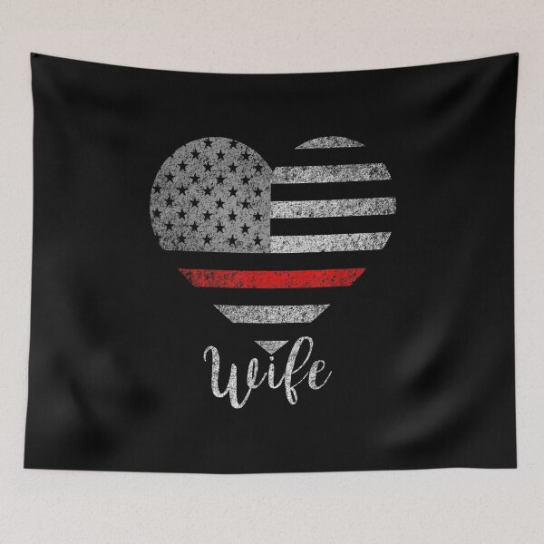 Item preview, Thin Red Line Flag Shirt Firefighter Wife  designed and sold by Laren-Fashion.