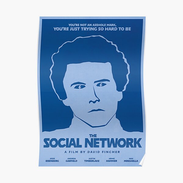 The Social Network - Minimalist Film Poster Poster