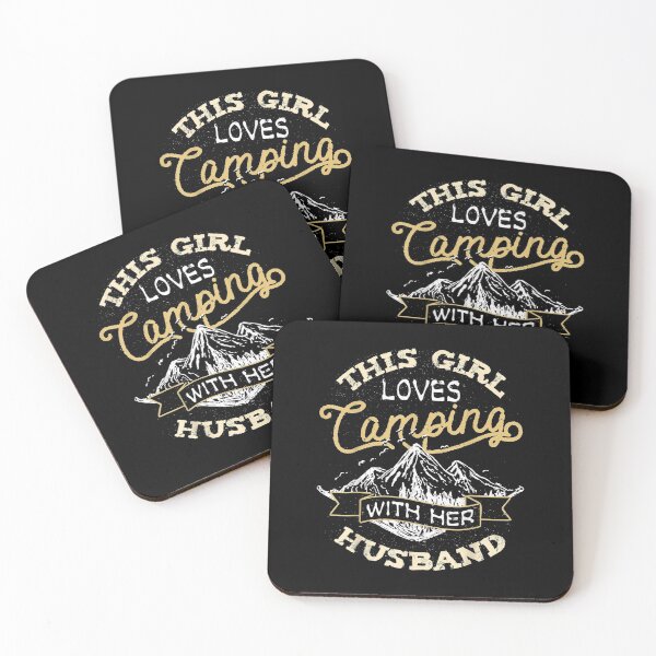 Item preview, This Girl Loves Camping With Her Husband Camper Wife  designed and sold by Laren-Fashion.