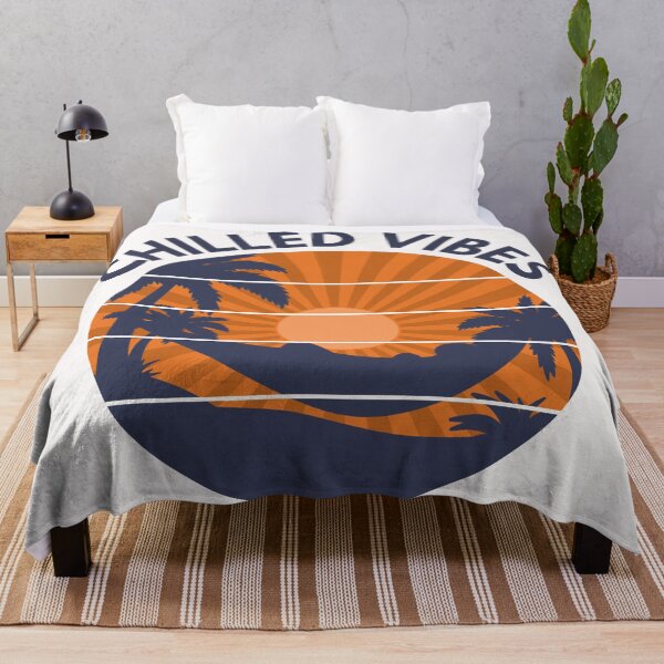 Item preview, Chilled Vibes. Chilling in a hammock in front of a retro vintage sunset. designed and sold by JellyBeenzz.