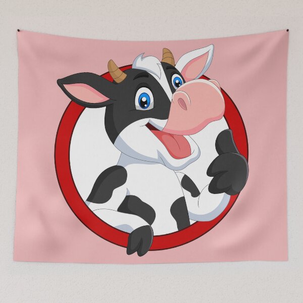 Item preview, Cartoon Happy Cow Giving Thumb up designed and sold by CartoonTshirtD.