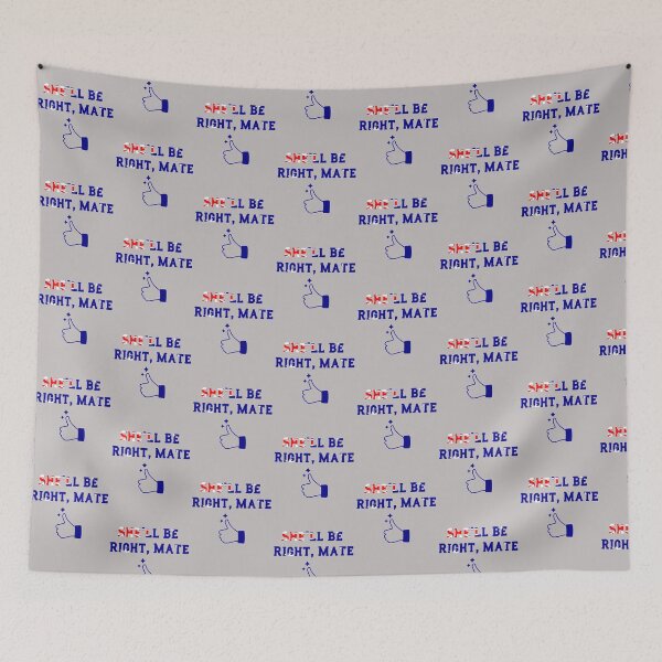 Item preview, Shell be right mate Aussie slang phrase Australian gift designed and sold by Mommaspouch.