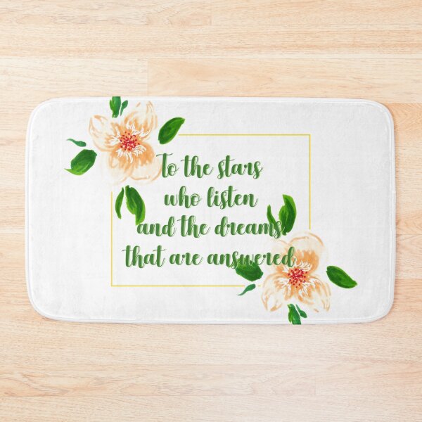 Item preview, To the stars who listen and the dreams that are answered flower quote 1 designed and sold by DoodlesFlowers.