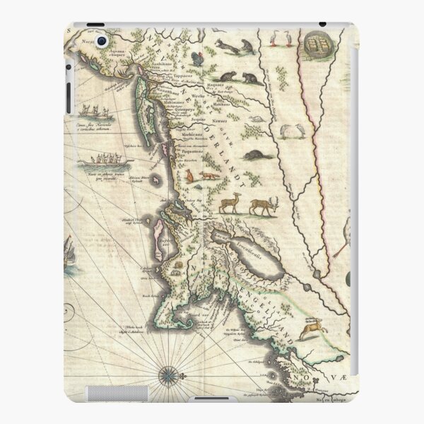 Vintage Map of New England (1635) iPad Snap Case
