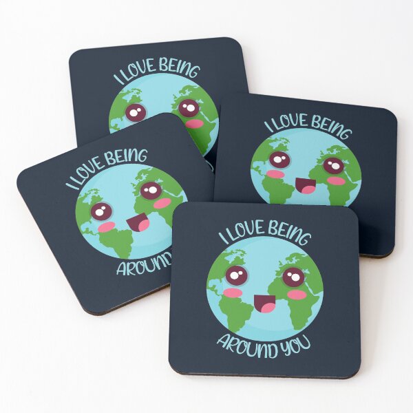 Item preview, I love being around you Kawaii Earth designed and sold by KawaiiPark.