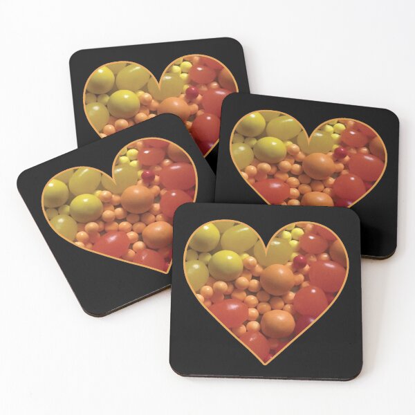 Item preview, Yellow, Orange, and Red Candies in a Heart designed and sold by BelindaFuller.