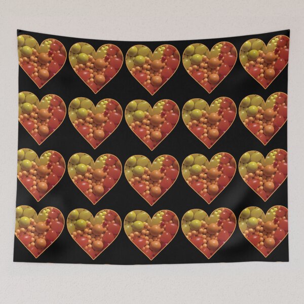 Item preview, Yellow, Orange, and Red Candies in a Heart designed and sold by BelindaFuller.