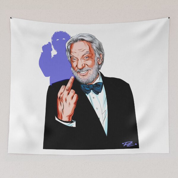 Item preview, Donald Sutherland - An illustration by Paul Cemmick designed and sold by TIGERDAVER.