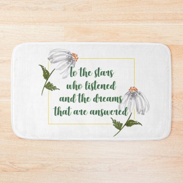 Item preview, To the stars that listen and the dreams that are answered flower quote 2 designed and sold by DoodlesFlowers.