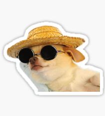 chill dog Sticker