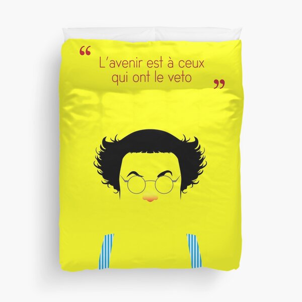 Coluche - l'avenir est à ceux qui ont le veto Housse de couette