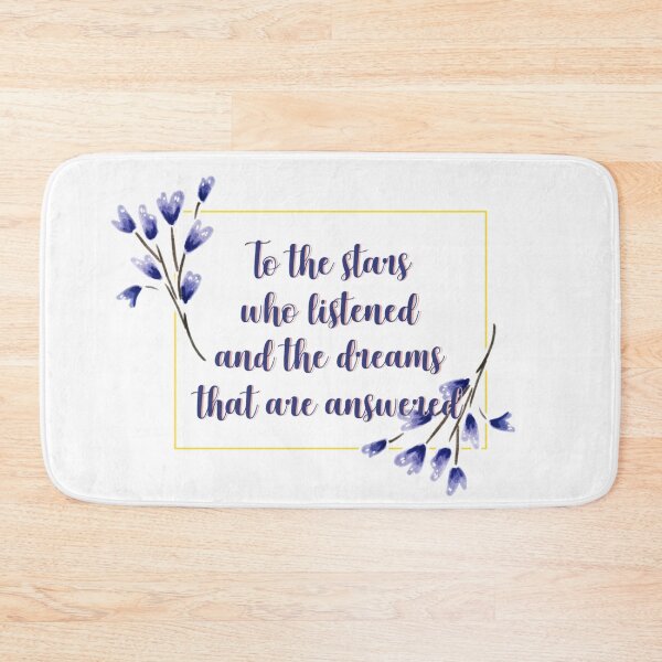 Item preview, To the stars who listen and the dreams that are answered flower quote 3 designed and sold by DoodlesFlowers.