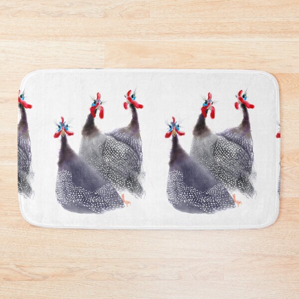 Item preview, Gaggle of Three Guinea fowl birds designed and sold by orangerinka.