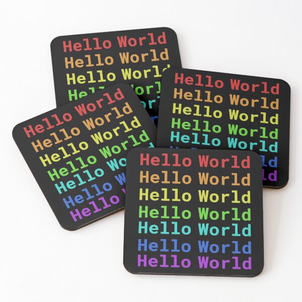 Item preview, Hello World | Rainbow designed and sold by GamerGetup.