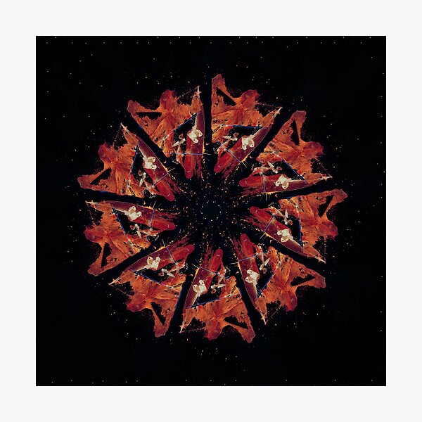 WDVMM - 1045 - Head Grinds Hole Mandala 1 Mandala 2 Photographic Print