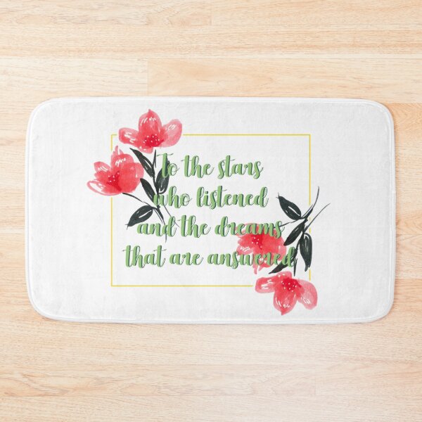 Item preview, To the stars who listen and the dreams that are answered flower quote 4 designed and sold by DoodlesFlowers.