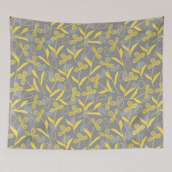 Item preview, Gray Yellow Flowers designed and sold by famenxt.