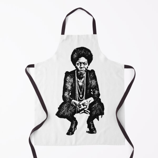 Item preview, Nina Simone Singer drawing black and white jazz blues designed and sold by Digibee.