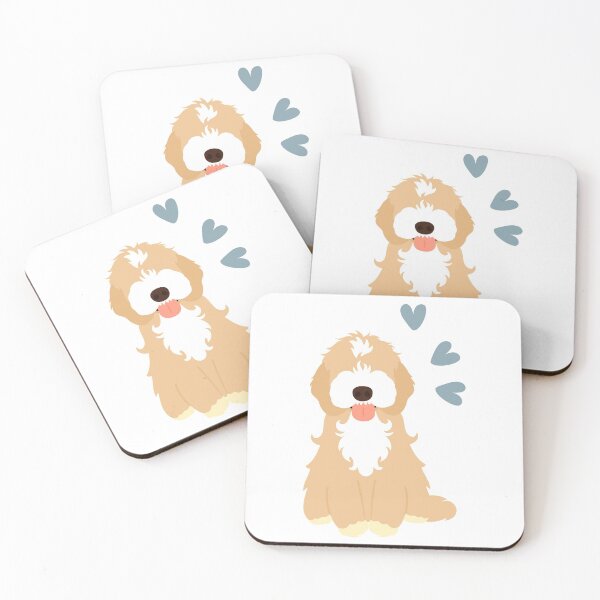 Item preview, Love Apricot Cream White Cockapoo Cavapoo Cavoodle  designed and sold by Lulupainting.