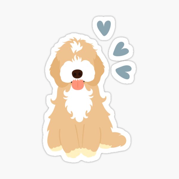 Item preview, Love Apricot Cream White Cockapoo Cavapoo Cavoodle  designed and sold by Lulupainting.