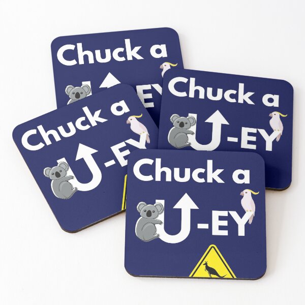 Item preview, Chuck a Uewy Do a U turn Aussie slang Australian phrase designed and sold by Mommaspouch.
