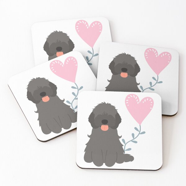 Item preview, Love Black Cockapoo Cavapoo Cavoodle designed and sold by Lulupainting.