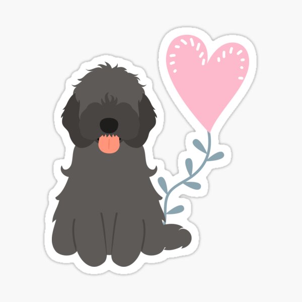 Item preview, Love Black Cockapoo Cavapoo Cavoodle designed and sold by Lulupainting.