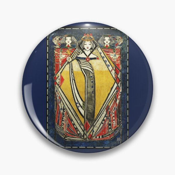 Item preview,  QUEEN OF DIAMONDS Art Nouveau Four Queens designed and sold by BulganLumini.