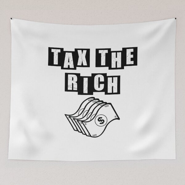 Item preview, Tax the rich dollar bills - White designed and sold by BusyMonkeys.