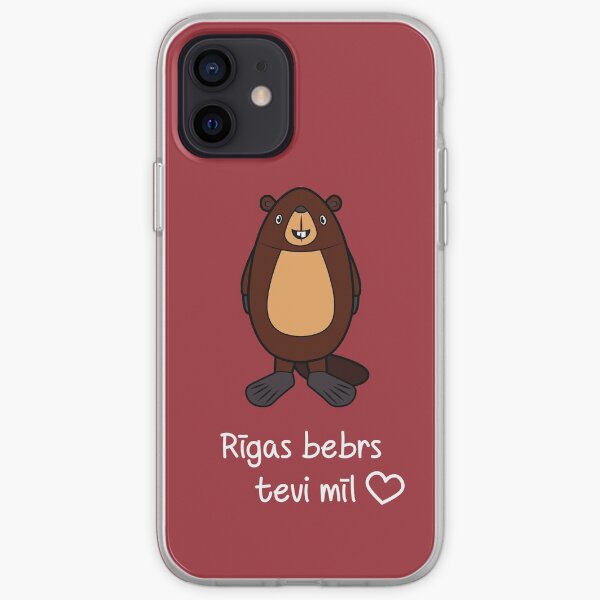 Riga Beaver loves you iPhone Soft Case