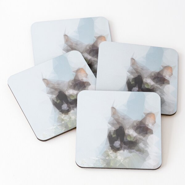 Item preview, Geometric cats designed and sold by Tejasvi.