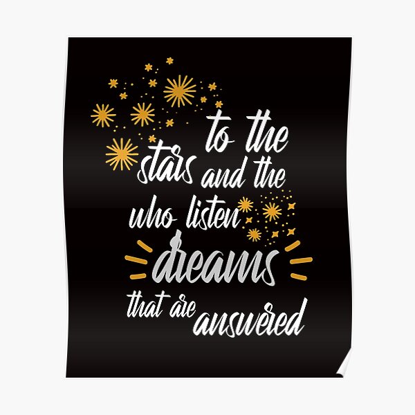 To The Stars Who Listen Posters Redbubble