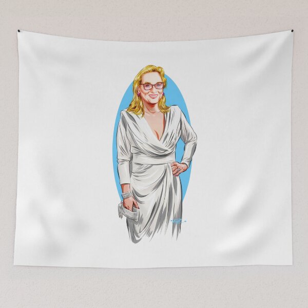 Item preview, Meryl Streep - An illustration by Paul Cemmick designed and sold by TIGERDAVER.