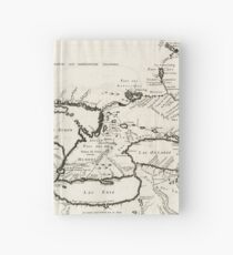 Vintage Map of The Great Lakes (1744) Hardcover Journal