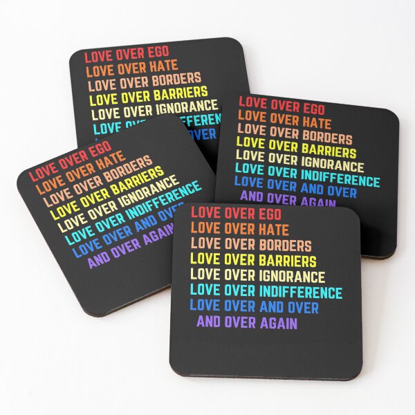 Item preview, Copy of Love is ego,Love over hate,LOVE OVER BORDERS,love over barriers,love over ignoranceRainbow,Laptop Skins, scraf, mobile cases, face masks designed and sold by kenganalashish.