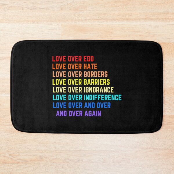 Item preview, Copy of Love is ego,Love over hate,LOVE OVER BORDERS,love over barriers,love over ignoranceRainbow,Laptop Skins, scraf, mobile cases, face masks designed and sold by kenganalashish.