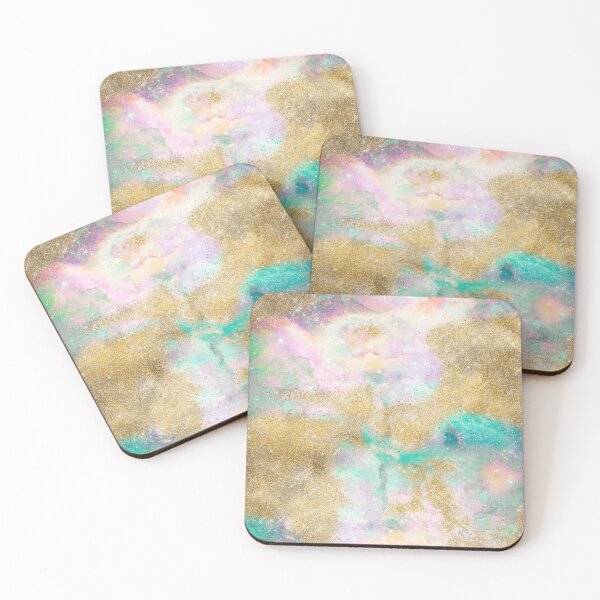 Item preview, Magical Gold Watercolor Nebula Abstract Art designed and sold by InovArtS.