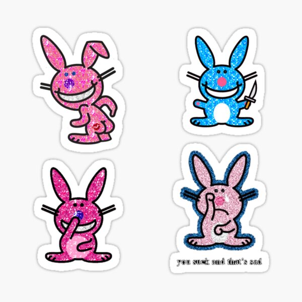 Item preview, Y2K Glitter Bunny Set Pack designed and sold by babijezebel.