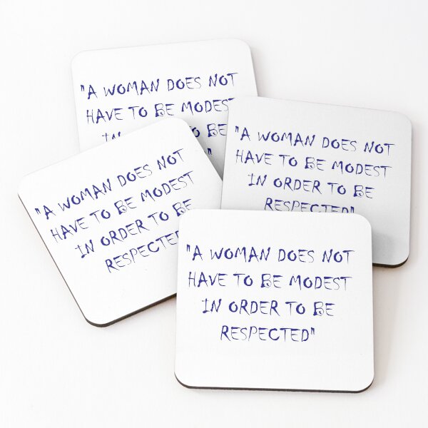 Item preview, A woman does not have to be modest in order to be respected designed and sold by Skipperatthebay.