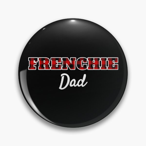 Item preview, Frenchie Dad - Buffalo Checkered Lumberjack Red Plaid French Bulldog  designed and sold by Guarddogdrive.