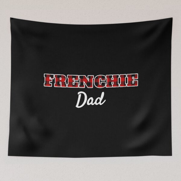 Item preview, Frenchie Dad - Buffalo Checkered Lumberjack Red Plaid French Bulldog  designed and sold by Guarddogdrive.