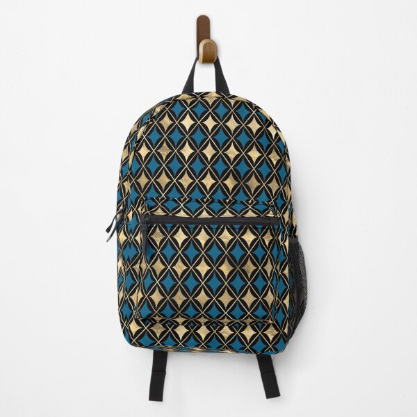 Item preview, Jester superellipse gold design - black and dark cerulean blue designed and sold by AnnieHochmann.