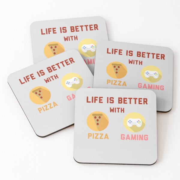 Item preview, LIFE IS BETTER WITH PIZZA AND GAMING designed and sold by 30-Merch.